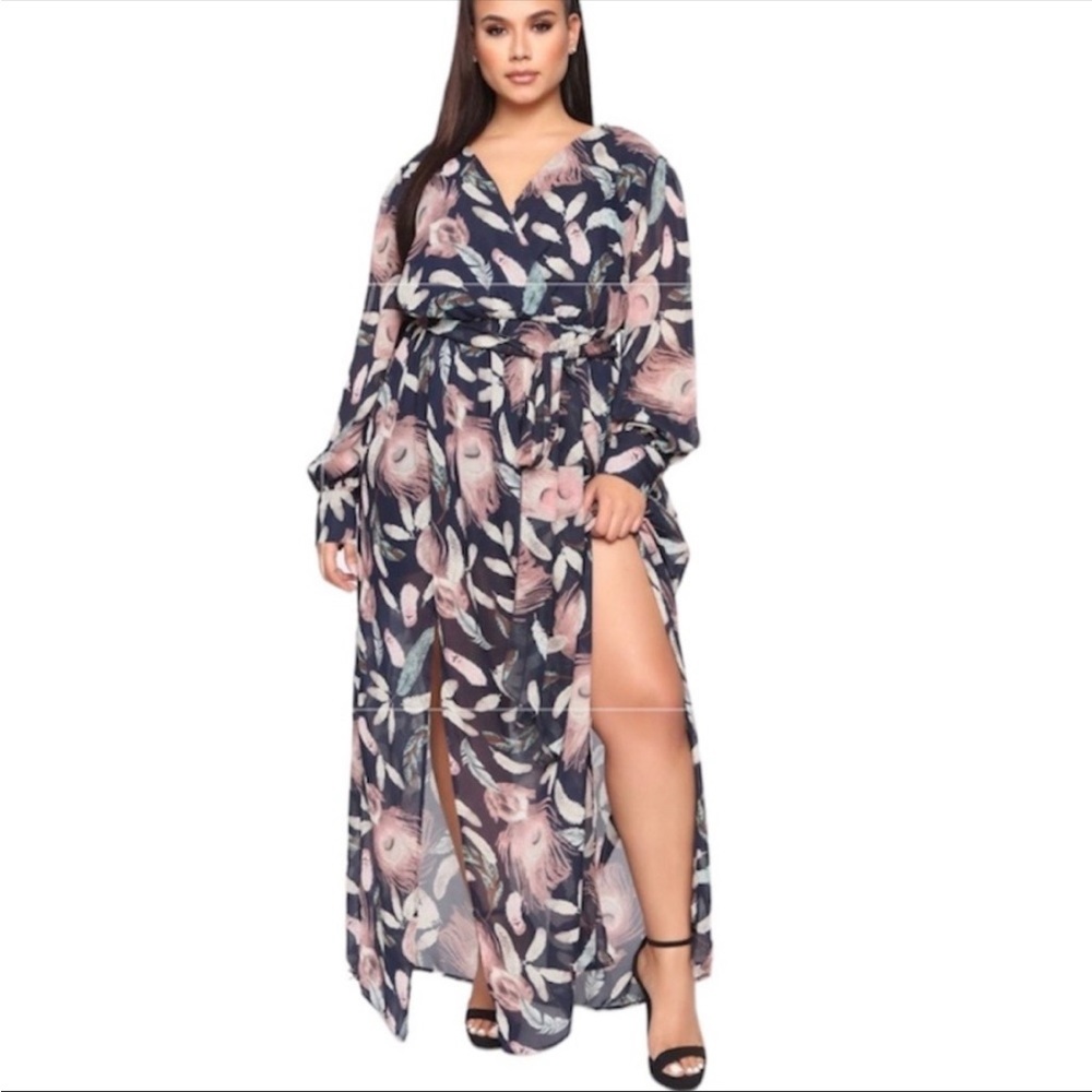 NWOT Fashion Nova Brunch Date Floral Maxi Dress